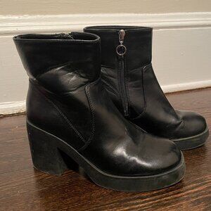 Chunky Zip Boots